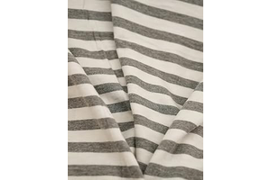 Cotton Blend Jersey Solid Grey Stripe Pattern T-Shirt 67 Inches Wide Cut By The Yard: Fabric Sourcing and Quality Notes