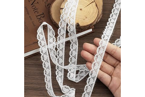 Lace Trim Ribbon, 20-Yard White Lace Ribbon, 0.6 Inch Width White Laces Trims, White Lace Trim Ribbon for Crafts Sewing and Bridal Wedding Dress: Fabric Sourcing and Quality Notes