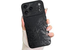 LSL Case for iPhone 18 Pro Black Floral Flower Pattern Print Design: Print Design and Production Notes