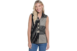 Women's Jacquard Knit Button Front Vest Wire Collar Side Pockets: Jacquard Weave and Production Notes