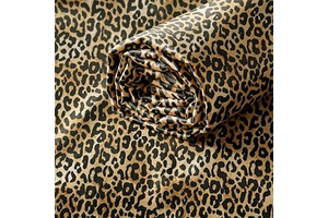 Leopard Print Satin Fabric by The Yard, 1 Yard, 55 Inch Wide: Print Design and Production Notes