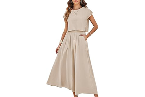 Womens 2 Piece Outfits Skirt Set Summer Maxi Dress Sets Pockets: OEM Production and Sizing Notes