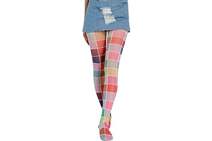 Vintage 60s Printed Funky Tights for Women Y2K Tie Dye Mesh Pantyhose Skinny Body Shaping Leggings Streetwear: Print Design and Production Notes