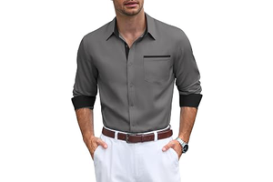Mens Dress Shirt Long Sleeve Button Down Shirt Wrinkle Free Casual: OEM Production and Sizing Notes