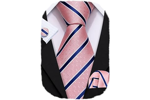 Man Stripe Ties Set Silk Pocket Square Necktie Cufflinks: Jacquard Weave and Production Notes