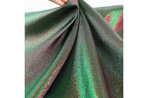 Two Tone Iridescent Fabric Metallic Thread Color Changing Shimmer for Sewing Costume Gown (Green Red Blending) 60 Inches Wide, 1 Yard: Ombre Dyeing and Production Notes
