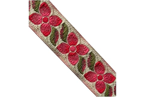 KVR Polyester Brocade Jacquard 9 Yards 0.85 inch Craft Trim Floral Design Sewing Embroidery Decoration Ribbon Lace Garment Dress Skirt Wedding: Jacquard Weave and Production Notes