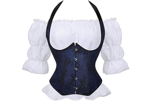 Underbust Corset with Shirt Blouse Costume Versatile Lace up: Jacquard Weave and Production Notes