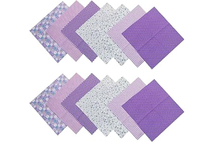 14Pcs Cotton Fabric Bundles 10" x 10" Floral Printed Fat Quarter Pre-Cut Squares for Quilting Patchwork Sewing DIY Crafts Scrapbooking Home: Print Design and Production Notes