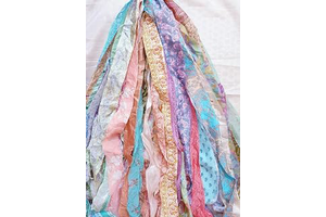 21 Yards 21 Strips Unstitched Sari Art Silk Yarn Ribbon Tassels SKEINS Pastel Shades Journal Scrapbook Craft Project Decor ADS209: Fabric Sourcing and Quality Notes