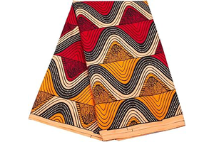 6 Yard African Fabric Printed Wax Cloth Red Ankara Fabric for Party Dress: Jacquard Weave and Production Notes