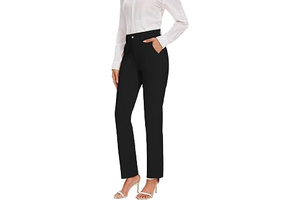 Women's Stretchy Business Casual Straight Leg Slacks for Office: OEM Production and Sizing Notes