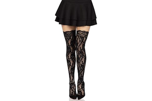 Women's Hosiery Lace Thigh Highs: Jacquard Weave and Production Notes