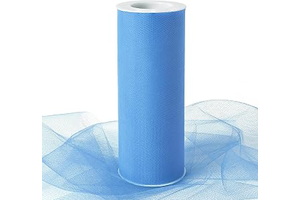 Dusty Blue Tulle Fabric Ribbon 6 Inch by 25 Yards Rolls Fabric Spool Tulle for Gift Wrapping Wedding Decorations Craft Supplies DIY Tutu Skirt: Ombre Dyeing and Production Notes