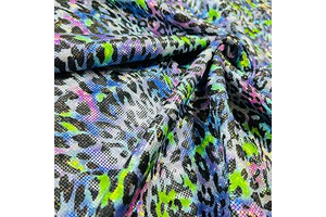 Metallic Neon Leopard Print Nylon Spandex Fabric 4 Way Stretch by Yard for Swimwear Dancewear Gymwear Sportwear Dress: Fabric Sourcing and Quality Notes