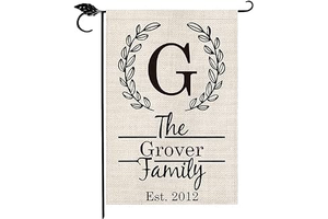 SMILE Personalized Garden Flag, Customized Monogram Initial Family Last Name And Established Year Laurel Wreath, Double Sided 12.5 x 18 Inch: Fabric Sourcing and Quality Notes