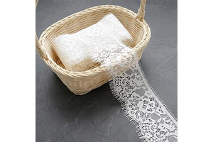 2.36 Inch White Eyelash Lace Trim 3.28 Yards Floral Scalloped Lace Ribbon: Fabric Sourcing and Quality Notes