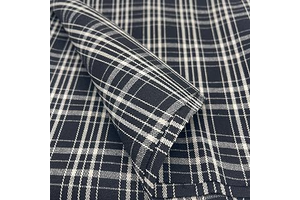 11oz Black Plaid Denim Jacquard,Non-Stretch Original Fabric,Unwashed,Cotton Width 68 in for Jeans,Jackets,Bags,Upholstery DIY(1 Yard): Jacquard Weave and Production Notes