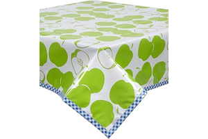 Mod Apple Green Oilcloth Tablecloth You Pick the Size: Fabric Sourcing and Quality Notes