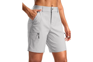 Women's 7"/9" Hiking Golf Quick Dry Cargo Shorts Lightweight with Pockets: OEM Production and Sizing Notes