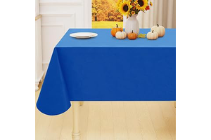 Smiry Rectangle Table Cloth 52"x70", Waterproof Wipeable Vinyl Tablecloth: Fabric Sourcing and Quality Notes
