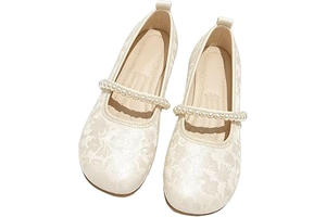 Pearl Strap Mary Jane Flats Jacquard Slip-On: Jacquard Weave and Production Notes