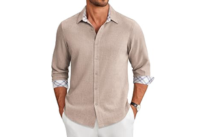 Men's Long Sleeve Button Down Shirts Casual Untucked Shirt Regular Fit Dress Shirt: OEM Production and Sizing Notes