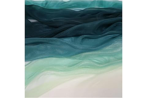 59" Wide/1.5m Gradient Printed Chiffon Fabric Perfect Tulle Fabric Lightweight and Comfortable for Skirt Shirts Clothing Sewing DIY Home: Fabric Sourcing and Quality Notes