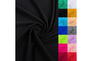 Nylon Spandex Fabric 80% Nylon, 20% Spandex Swimsuit Material Activewear Fabric 4-Way Stretch Lightweight Quick-Drying 59 inches Wide(Black, 1: Fabric Sourcing and Quality Notes