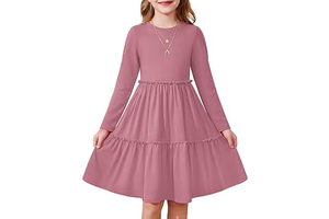 Girls Sweater Dress Winter Knit Long Sleeve Dresses with Pocket: OEM Production and Sizing Notes