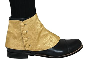 Men's Premium Satin Jacquard Button Spats: Jacquard Weave and Production Notes