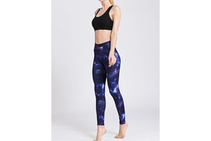Women Yoga Pants High Waist Printed Compression Workout Leggings Tummy Control Activewear for Fitness Running Training Gym: Print Design and Production Notes