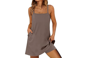 Women Athletic Dress Summer Tennis Workout Romper Built in Shorts: OEM Production and Sizing Notes