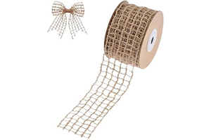 Mesh Burlap Ribbon 10 Yards Weave Burlap Net Ribbon Fabric Ribbons DIY Craft Ribbons for Gift Wrapping Tree Topper Bow Wreath DIY Crafts Party: Jacquard Weave and Production Notes