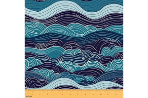 Erosebridal Great Wave Fabric by The Yard Japanese Style Soft Not Stretchy: Fabric Sourcing and Quality Notes