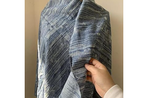 10 OZ Jacquard Wave Texture Denim, Soft Washed Blue, 70" Extra Wide Pre-Cut (1/2/3yd), Non-Stretch Pre-Shrunk Fabric Ideal for Women's Skirts &: Jacquard Weave and Production Notes