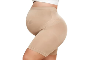 Maternity Shapewear for Under Dresses Over Belly Pregnancy Underwear Mid-Thigh High Waist Shorts Panties for Baby Shower: OEM Production and Sizing Notes