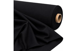 Sedona Designz 60" Wide Black Premium Cotton Blend Broadcloth Fabric - Lightweight Smooth Durable Soft Wrinkle-Resistant Dress Shirt Bed Sheet: Fabric Sourcing and Quality Notes