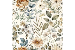 Beige Floral Wallpaper Self Adhesive Peel and Stick Blooming Watercolor Vivid Botanical Leaf Contact Paper Removable Waterproof for Bedroom: Jacquard Weave and Production Notes