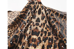 Leopard Sequin Fabric for Evening Gowns and Dresses Stage Costumes DIY Sewing Supplies 52 inch, Sold by the Yard (Brown, 1 Yard): Fabric Sourcing and Quality Notes