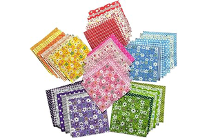 Cotton Quilting Fabric Squares, 42 Piece, 5x5 Inch, Pre-Cut: Print Design and Production Notes