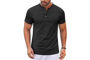 Mens Henley Shirts Short Sleeve Casual Stylish Tshirt Lightweight Summer Basic Tee Tops: OEM Production and Sizing Notes