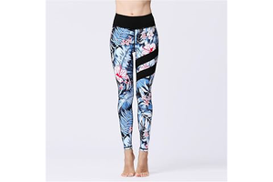 Women Yoga Pants High Waist Printed Workout Tights Slim Fit Activewear Leggings with Tummy Control and Stretch Design: Print Design and Production Notes