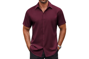 Men's Button Down Shirt Short Sleeve Dress Shirt Casual Beach Summer Wedding Shirt: OEM Production and Sizing Notes