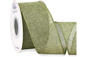Ribbli Spring Moss/Sage Green Burlap Wired Ribbon,2 Inch x Continuous 10 Yard, Wired Edge Ribbon for Big Bow,Wreath,Tree Decoration,Outdoor: Fabric Sourcing and Quality Notes