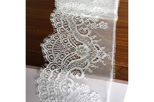 Eyelash Lace Fabric with Floral Pattern 7 Inches Wide Lace Trim Ribbon 120 Inches for Sewing,Decorating, Floral Designing and Crafts - 640: Fabric Sourcing and Quality Notes