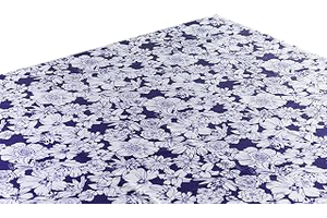 Alux Wildflowers Oilcloth Tablecloth for Patios, Picnic and Kitchen Tables - Blue - Plastic Vinyl - Mantel de Plastic (55x90 Inch Rectangle): Fabric Sourcing and Quality Notes