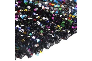1 Yards Iridescent Sequin Fabric Velvet Shimmer Sparkle Shiny Fabric, [for Dress Linen Backdrop Birthday Party Home Decor] - Multi Color: Fabric Sourcing and Quality Notes
