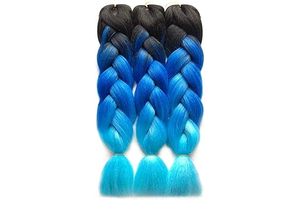 Synthetic Jumbo Braiding Hair Ombre Braids Hair Extensions 24Inch: Ombre Dyeing and Production Notes