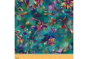 Erosebridal Gradient Boho Upholstery Decor Floral Flowers Soft: Print Design and Production Notes
